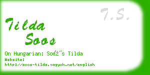 tilda soos business card